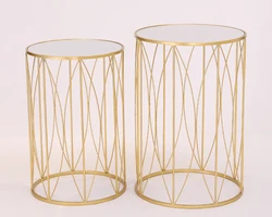 Simple coffee table top mirror decoration table