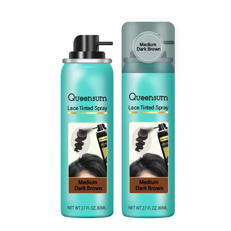 Seamless Lace Glue Hairpiece Frontals Wigs Adhesive Coloring Aerosol Customize Logo and Styling Mousse Tint Spray