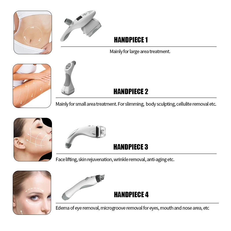 Popular RF Vacuum Roller Body Slimming Muscle Shaping Equipment Ems Muscle Stimulator Muscle Machine Color Touch Screen 10mhz