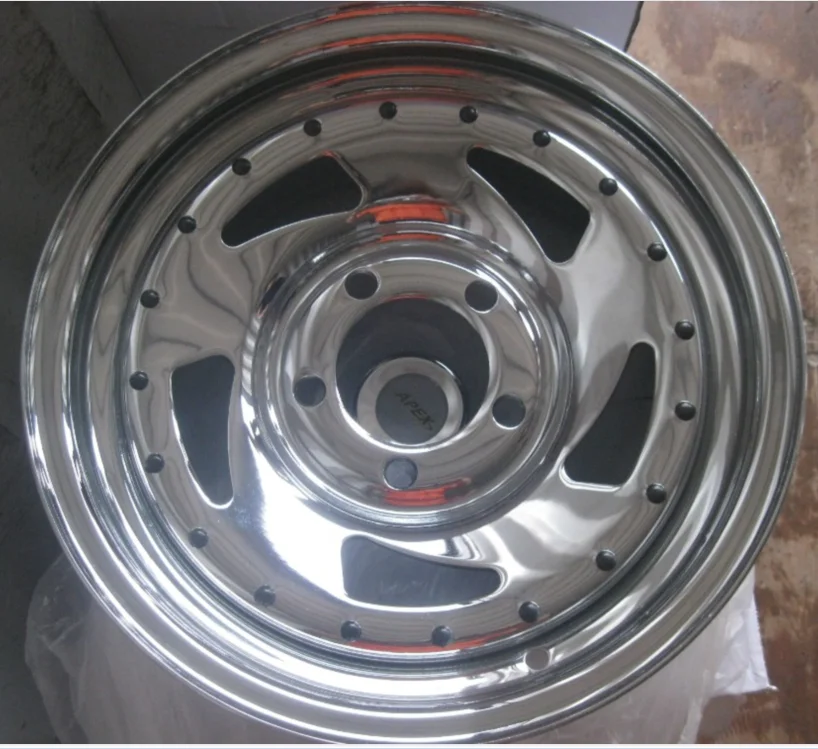 Custom High End Steel Wheel 6 Holes 15 Inch Chrome Rims 6x139.7