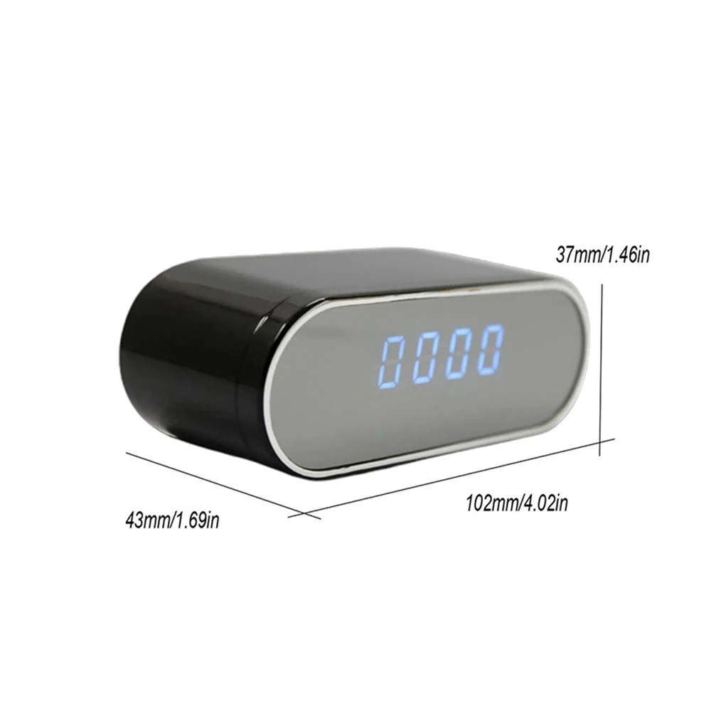 HD 1080P WiFi camera alarm clock night vision/Motion Detection/Loop Recording home surveillance  video camera