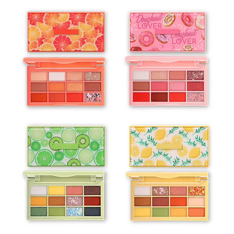 
12Colors Matte Shimmer Jelly Eyeshadow Palette Waterproof Pigment Highlighter Eye Shadow Powder Makeup Cosmetics 