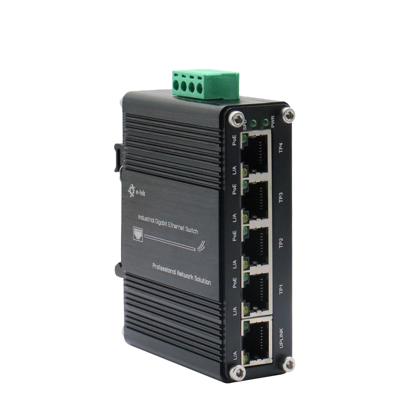 Промышленный мини-коммутатор с 4 портами 10 100 1000 м PoE + 1 порт Gigabit Ethernet поддержка установки