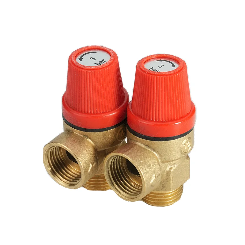 Bornic 3/4' and 1/2' Brass Safety Valve Options with 3, 5, 6, 8 Bar Pressure Relief for Safety Valve non-return safety valve