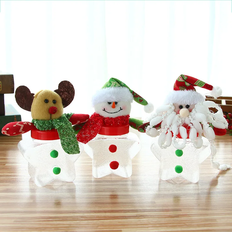 YQ-3503 рождественские украшения для вечеринок украшения холщовый мешок рождественские конфеты банку мини бутылка