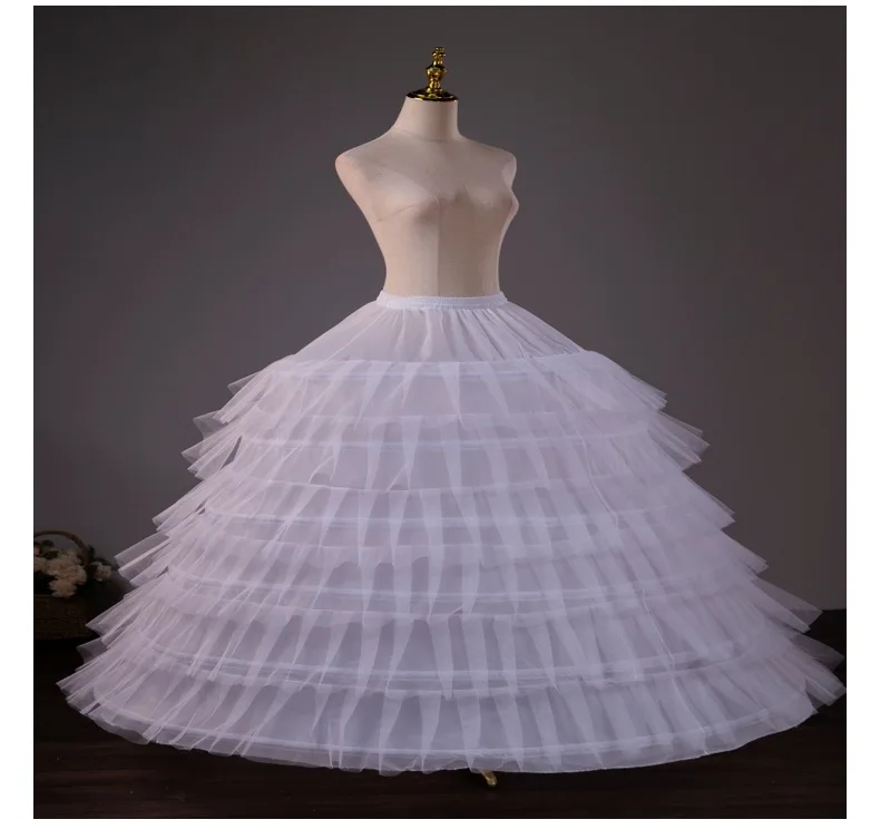 hot petticoat for quinceanera Crinolines and hoop skirts petticoat Lolita ring fish bone cancan 6 hopps petticoat underskirt