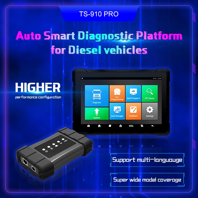 TS 910PRO Automotive Diagnostic Tool Support Online Coding and Programming for car test