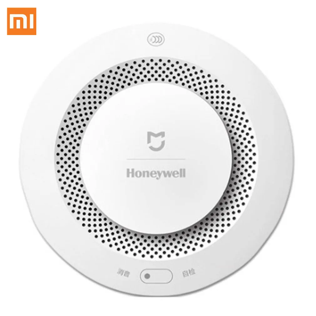 
Xiaomi Mijia Honeywell Fire Alarm Smoke Detector Sensor Audible Visual Alarm Notication Work With Mi Home APP By Phone 