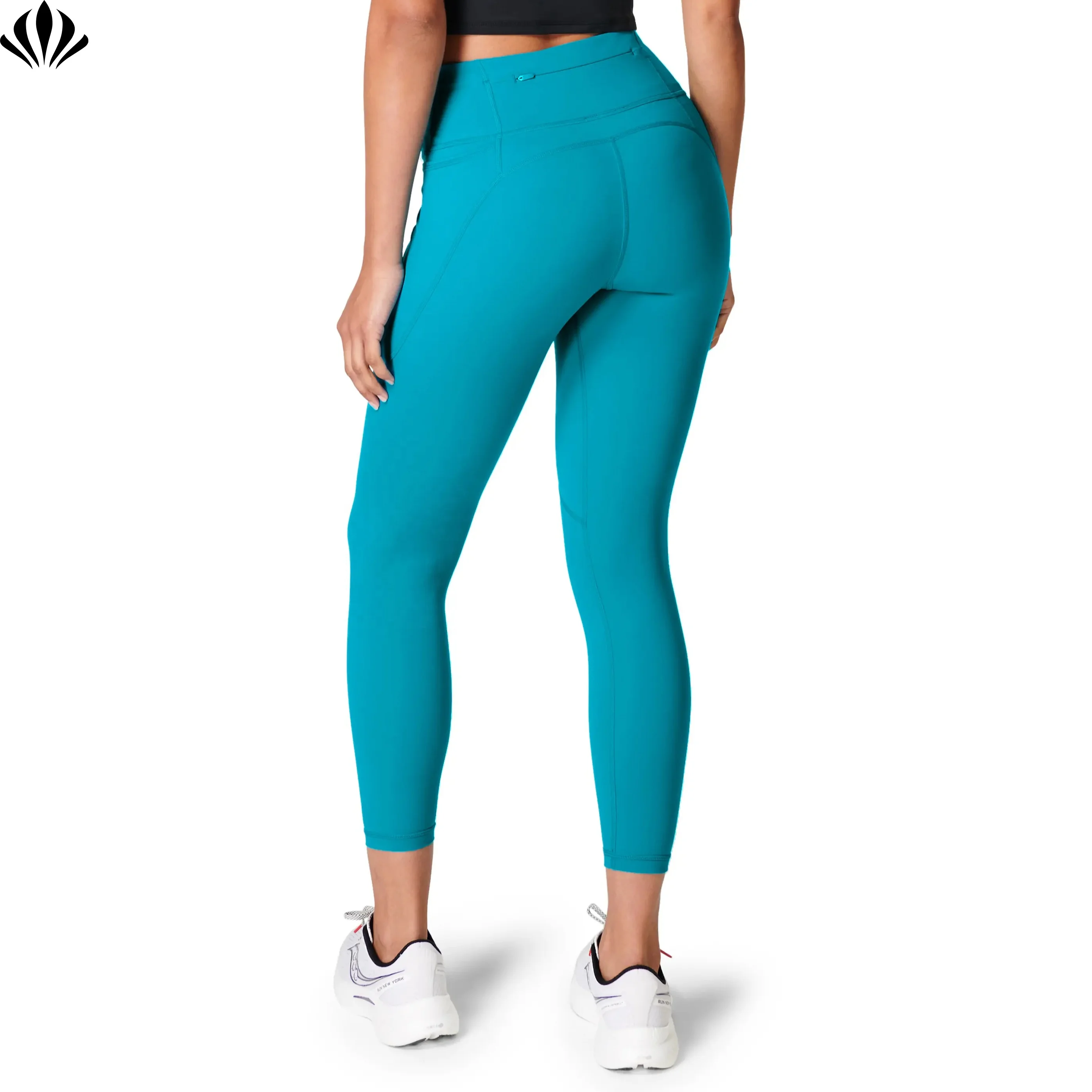 Wholesale Factory Polyamide Elastane Mid Rise Workout Leggings For Women With Pockets