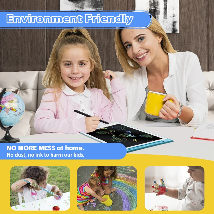 12 Inch LCD Electronic Drawing Tablet for Kids Portable Paperless Writing Board with Durable Educational Features Kids Gift Toy