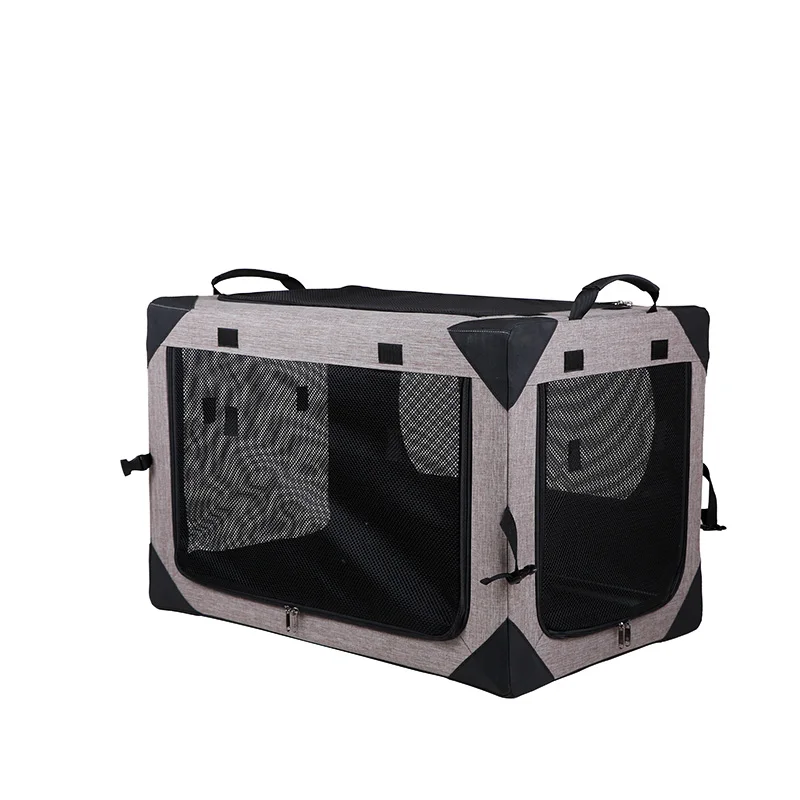 wholesale portable colapsable stainless dog cage foldable small size indoor cat dog pet cage for dogs cats