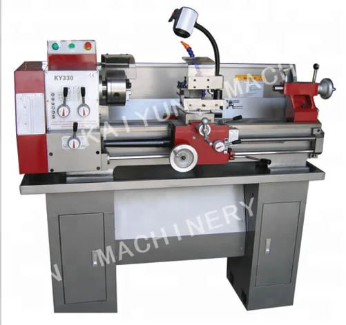 Horizontal Engine DIY Mini Portable Bench Lathe Machine KY330