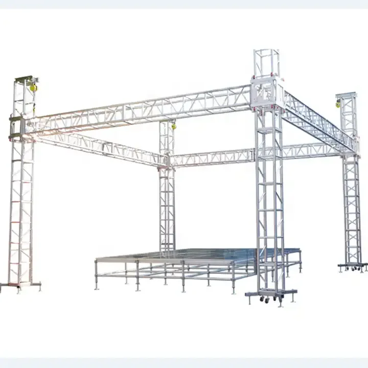 Global goal post truss led screen heavy loading truss stage truss aluminium concert stage equipment stage equipment