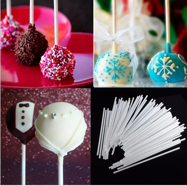 100Pcs Eco friendly Solid Paper Lollipop Stick Cake Pop Sucker Sticks For Chocolate Sugar Candy Lollypop DIY Mold