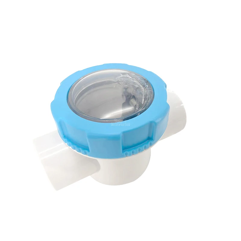 Pool Fittings ABS 2 Way Valve Safety Transparent Non Return Swimming Pool Plastic Check Valve