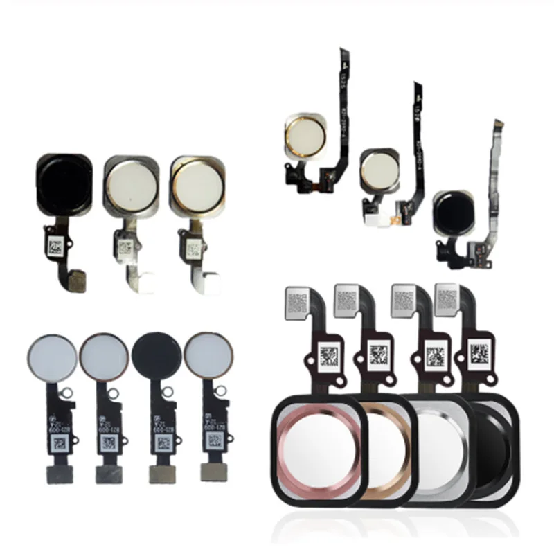 Universal Mobile Phone Fingerprint With Touch ID Home Button Flex Cable For iPhone 5S 6 6S 6SPlus 7 7P 8 8Plus return button