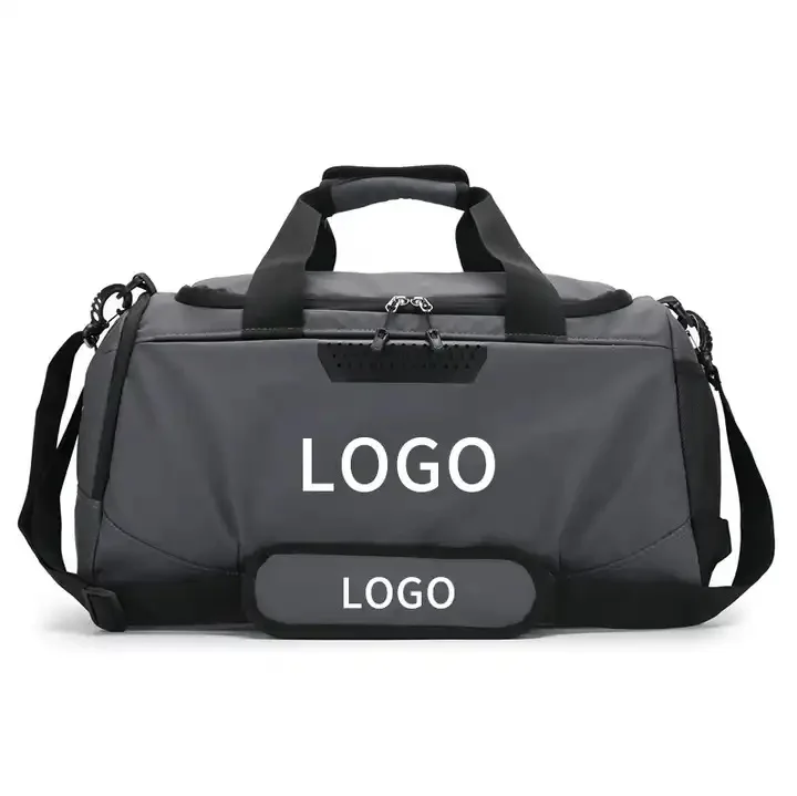SINOTOP Logo Men Workout Tote Sports Nylon Gym Travel Duffel Bag With Wet Shoes waterproof oxford fabric fitness yoga Bags