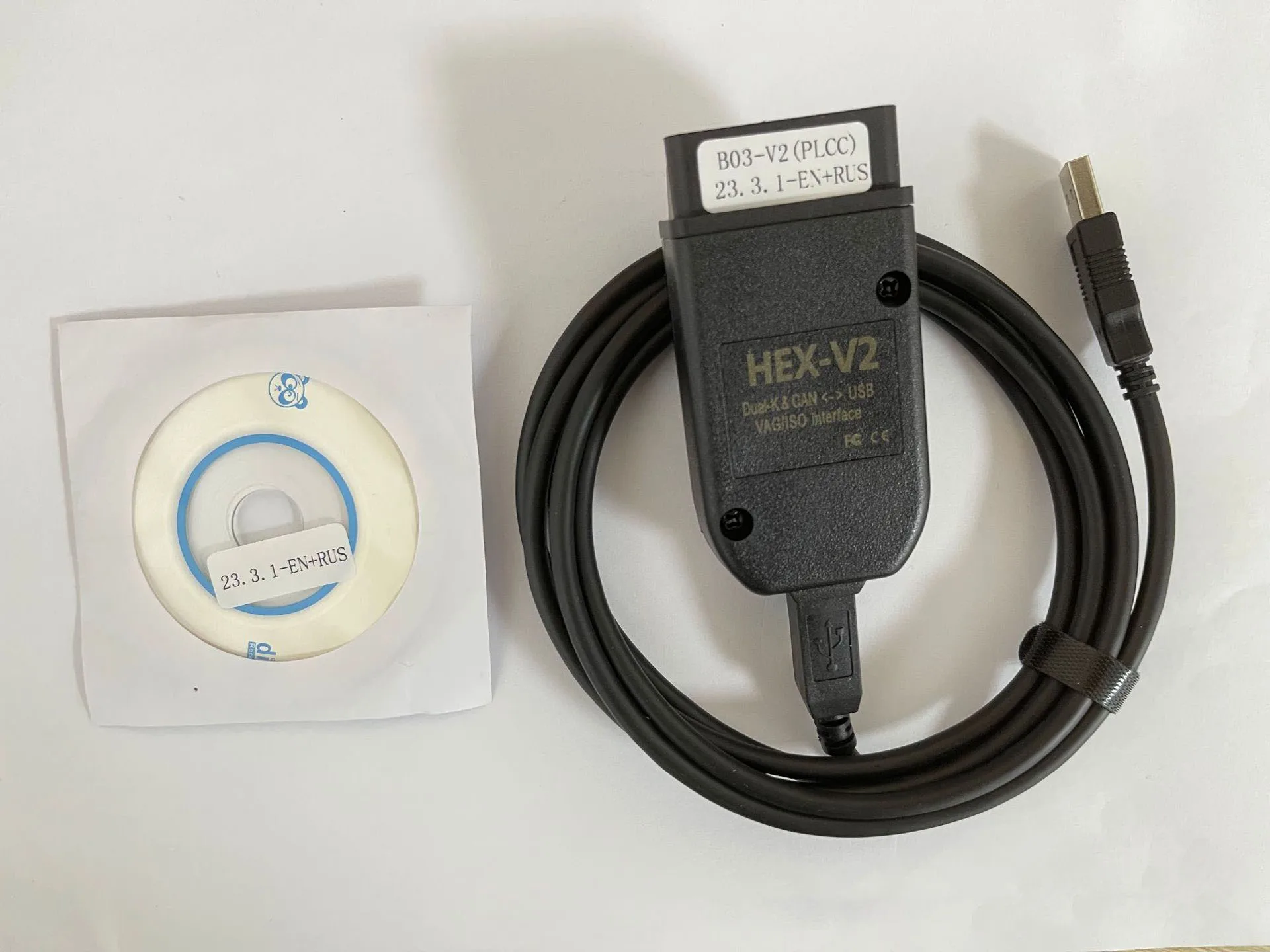 HEX V2 VAG V22.10 V23.3 VCDS 5053 AT162+FT232 for Volkswagen Audi and More