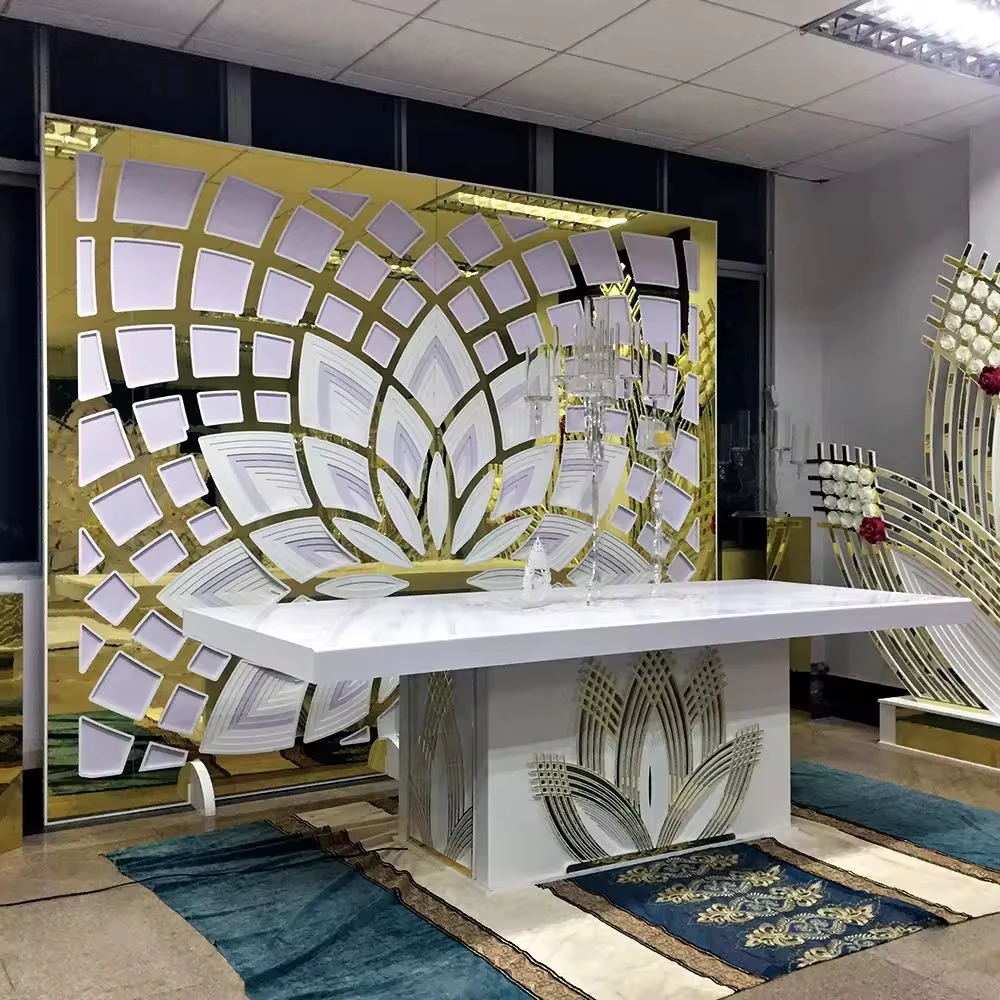 Wedding furniture table and chairs bridal sweetheart cake table wedding reception table