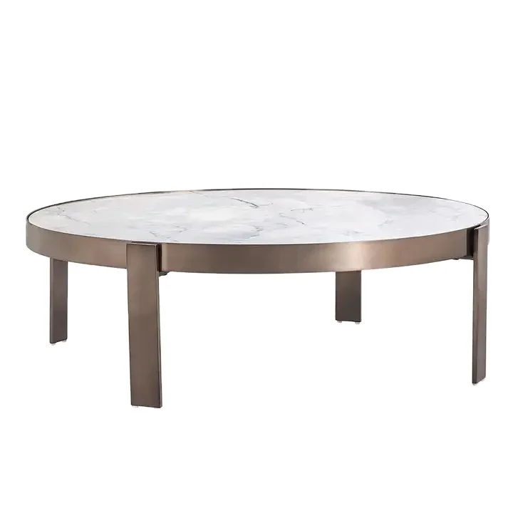 High quality nordic style rice while coffee table for homemade coffee dinning table
