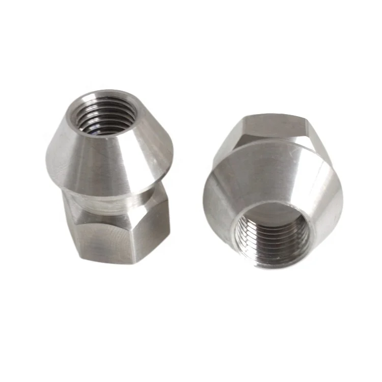 hex 12 point gold burnt blue rainbow anodized M12x1.5 M14x1.5 30mm GR5 titanium wheel lug nut