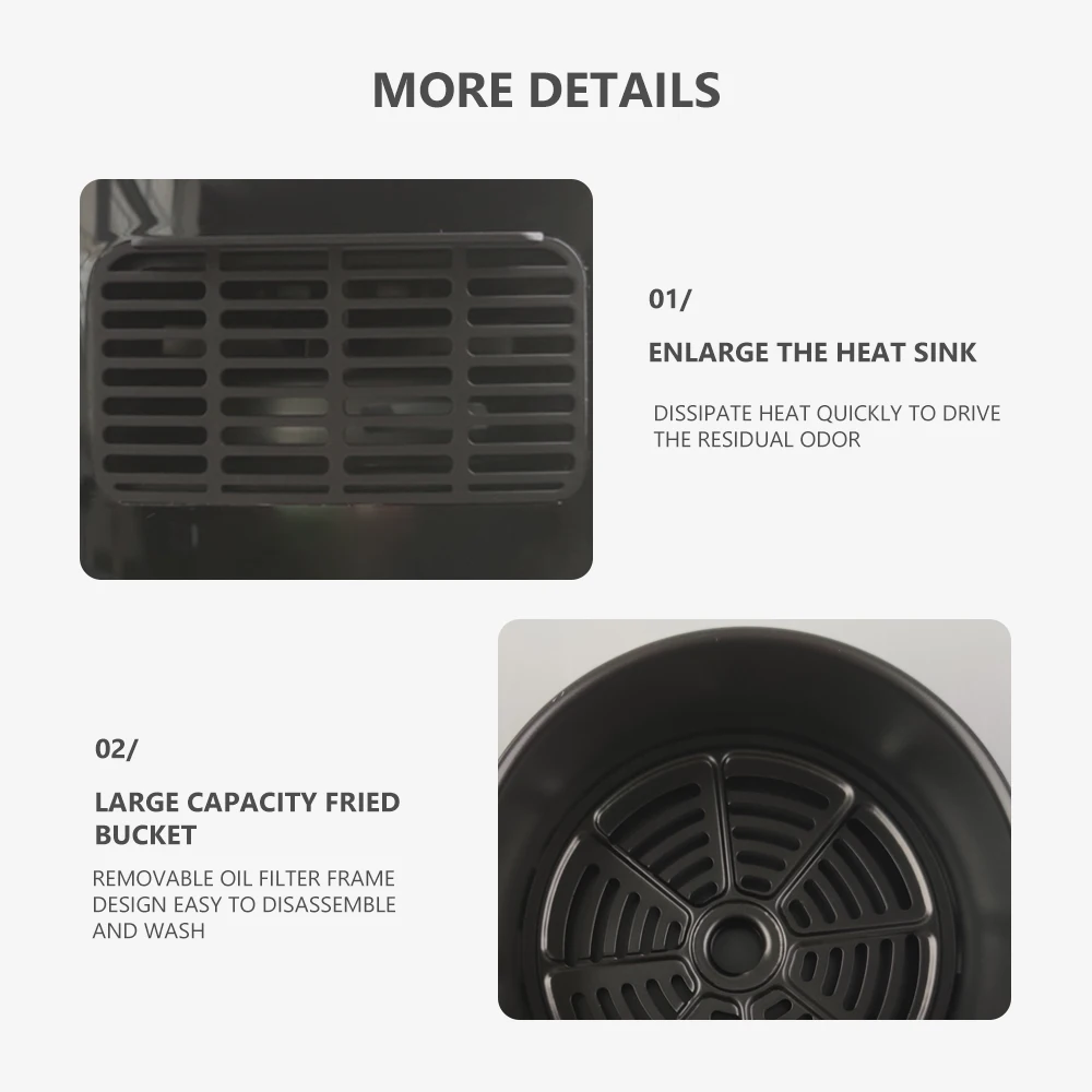 Air fryer household new large capacity oil-free intelligent oven integrated electric fryer chips open memory power air fryer