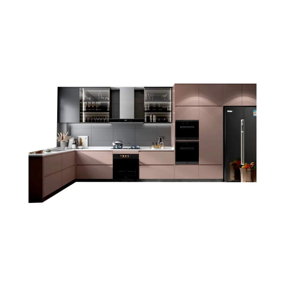 Made in China Professional Fully Customized Kitchen Cabinets With Lacquer Cabinets Complete Sets For Retail Export kitchen