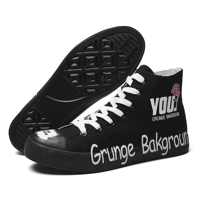 Холщовые высокие Желтые Черные прогулочные Заводские кроссовки, модная спортивная повседневная обувь для мужчин 2019