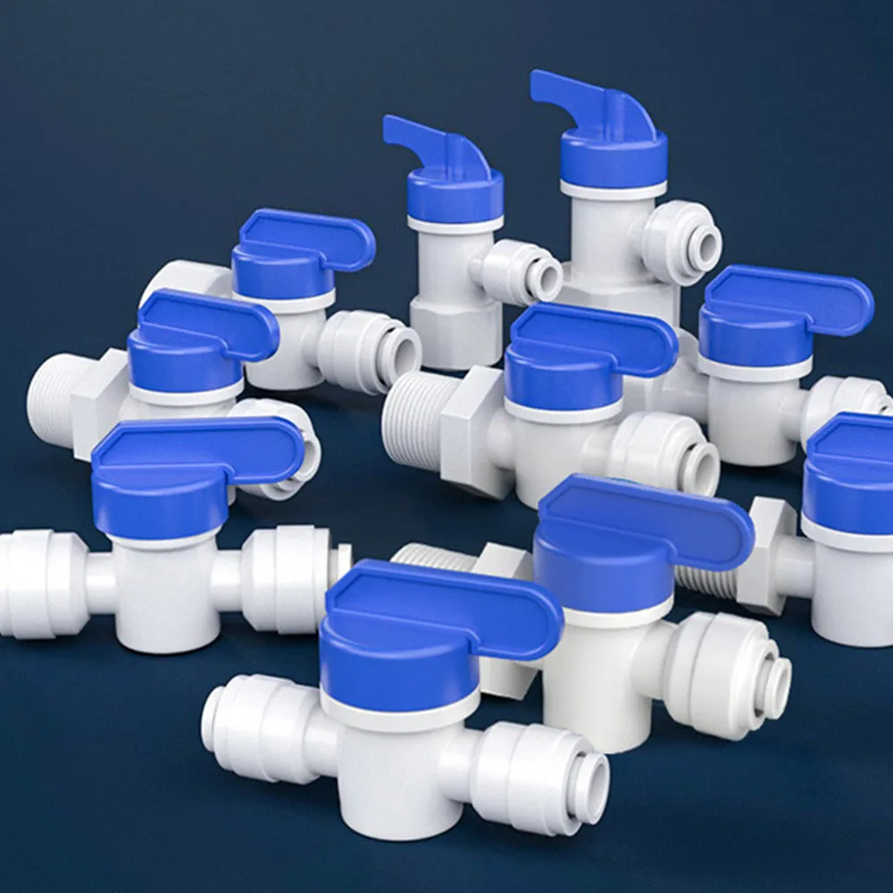 Shut off Valve 1/2 Male NPT to 3/8OD quick connect for beer