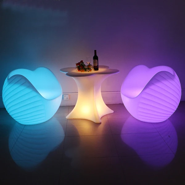 Современная Мода Красочный RGB светодиодный кальян гостиная мебель журнальный