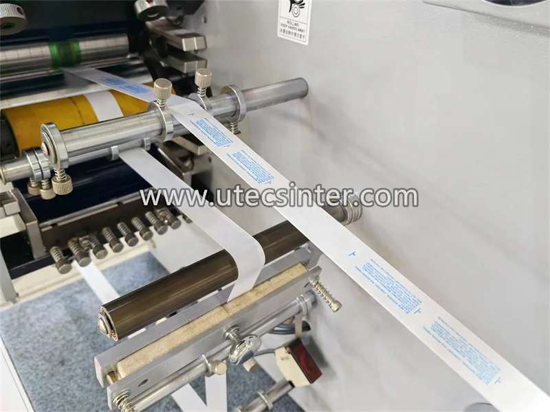UGS20 Automatic Single and 2 Color Desk Top Small fabric label Capsule Aluminum Foil Flexo Printing Machine