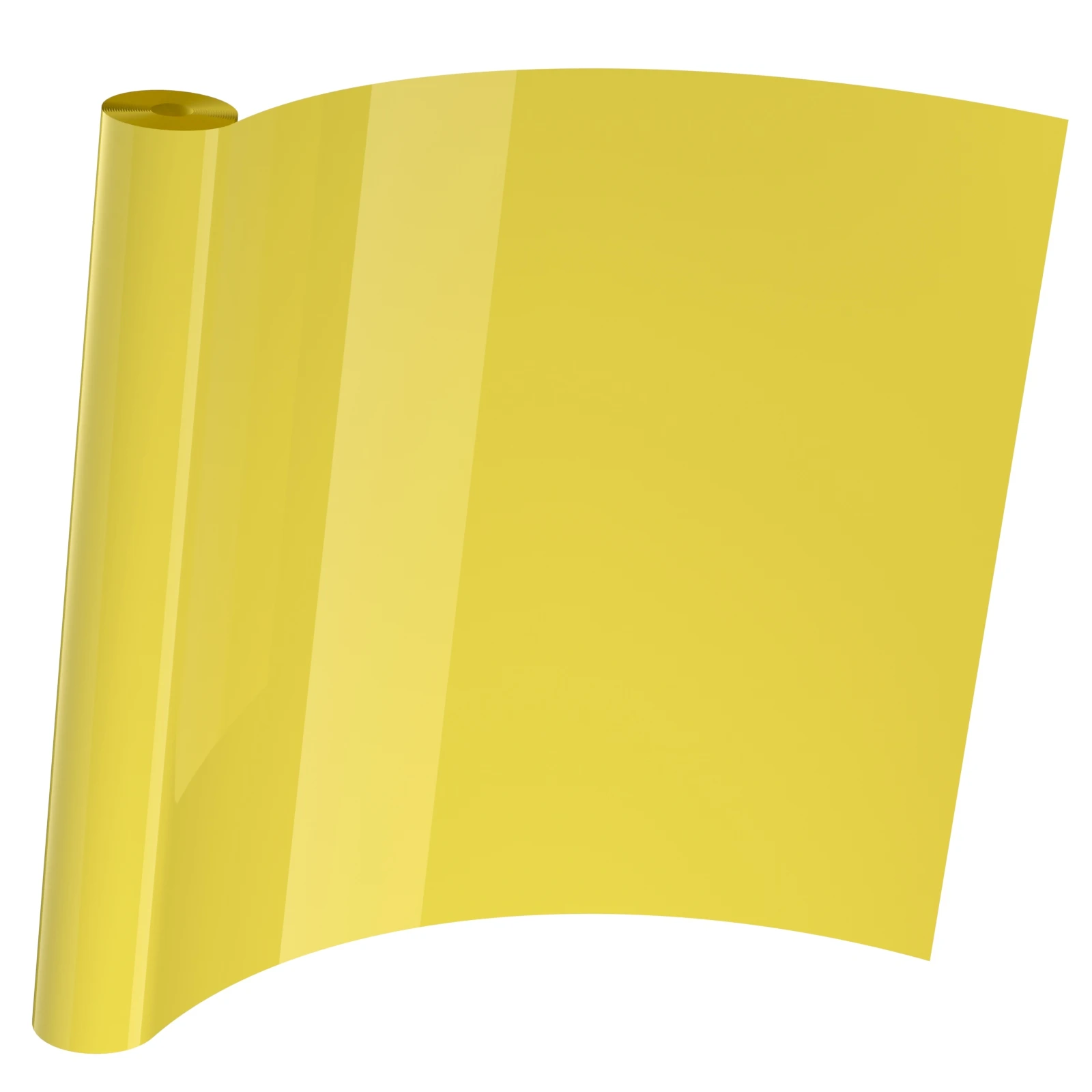 Nicapa Yellow Printable PU Heat Transfer Vinyl Rolls HTV Sheets for Craft Projects 12 inchx15feet