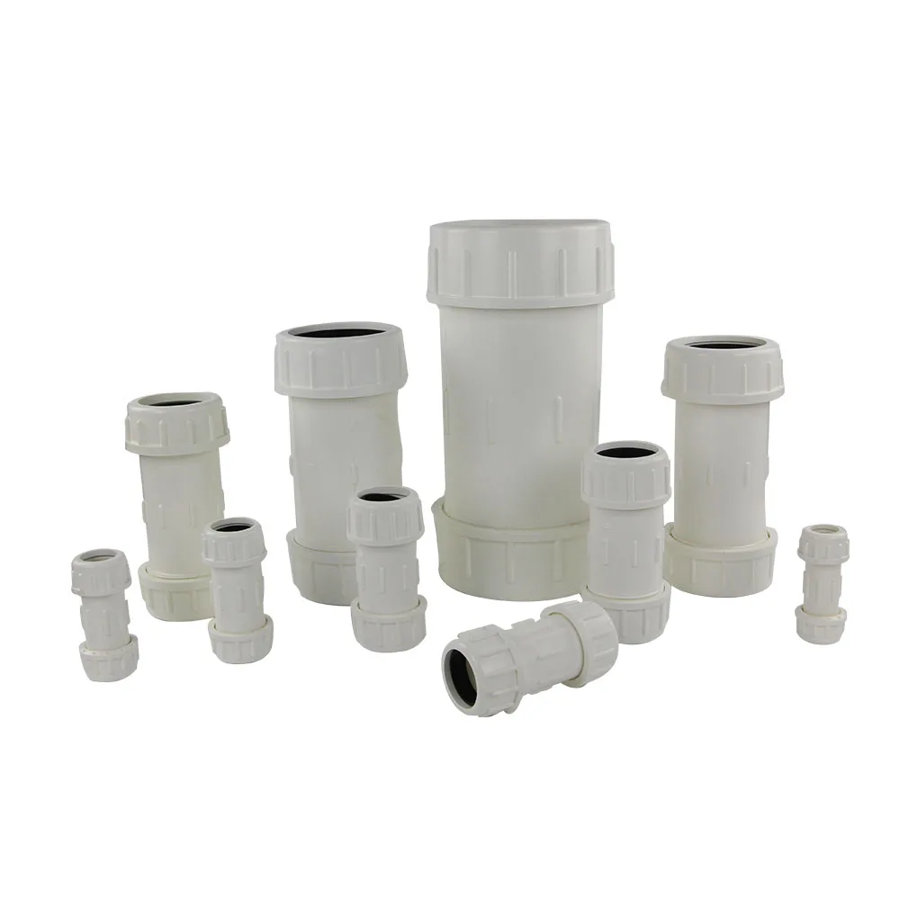 Plastic PVC Hydraulic Quick Pipe Compression Coupling Fitting