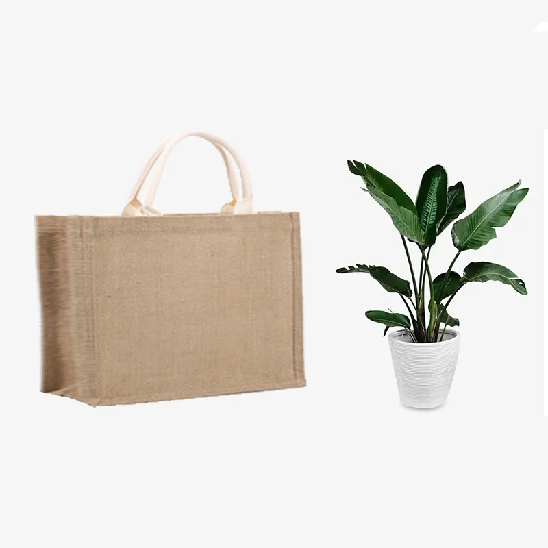 Jute bag environmental handbag waterproof logo can be customized