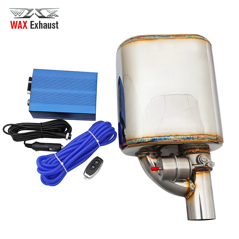 Manufacture Exhaust Muffler System Stainless steel Middle Silencer Muffler with Vacuum Valve for Universal Car