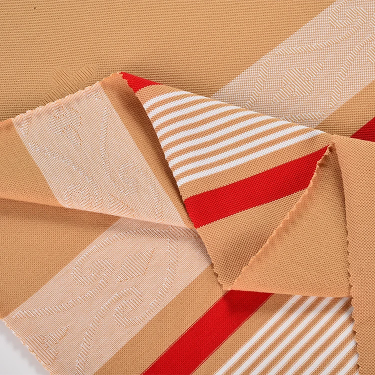 Men Yarn-dyed jacquard 95% Cotton and 5% Spandex fabric with bead pull frame