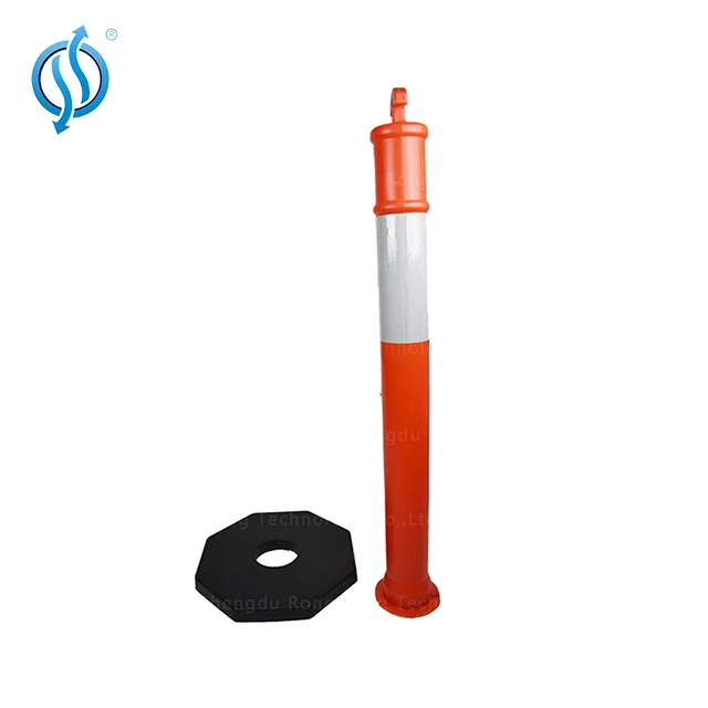 Flexible Reflective Road Post PU Lane Separator Traffic Parking Plastic Bollard