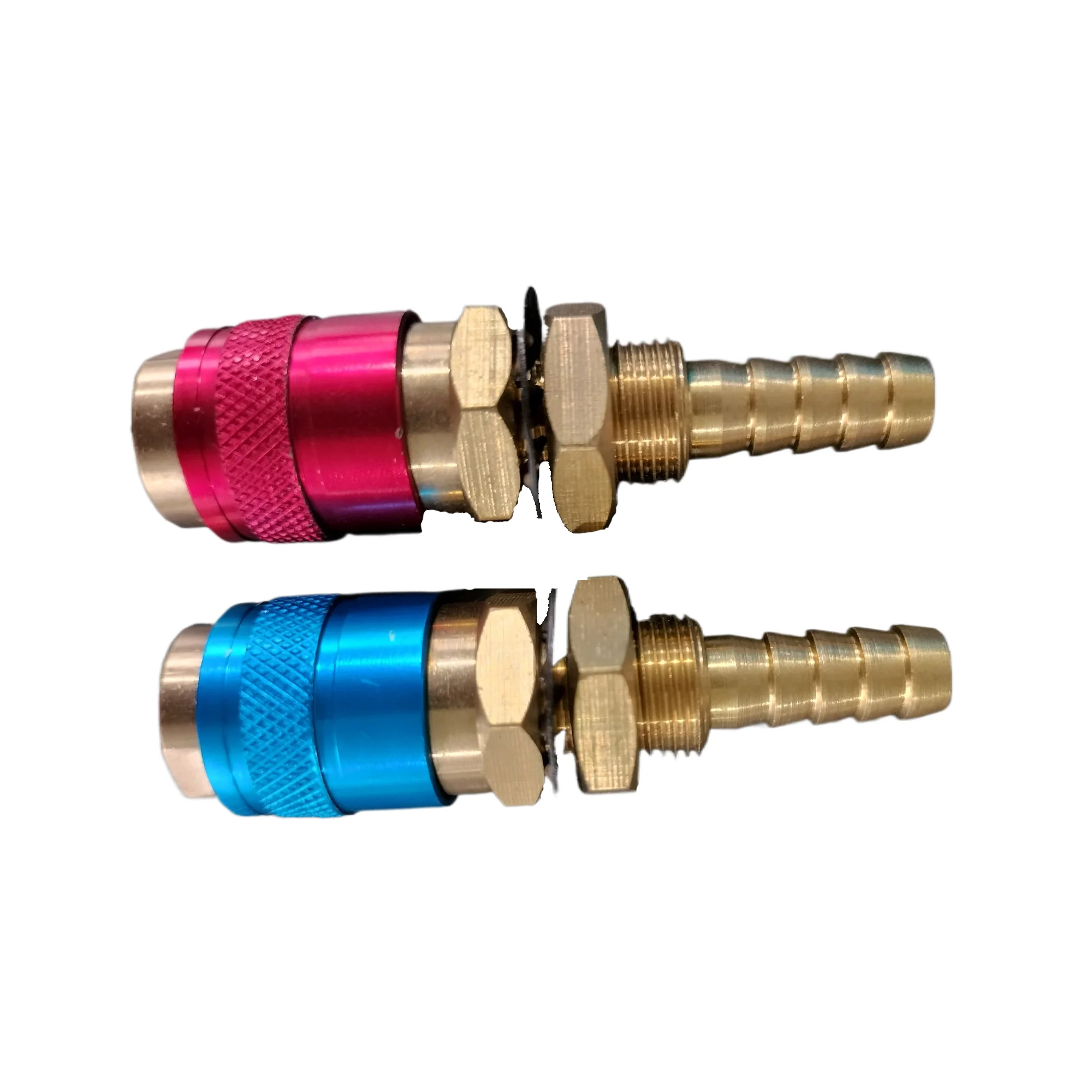 ESSEN Water Cooled & Gas Adapter Quick Connector Fitting For Mig Tig Welding Torch Red and blue 6mm 8mm 10mm