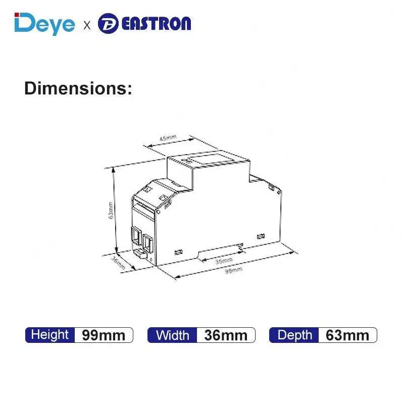 Hot Sale Eastron SDM230-Modbus 220V PV Sensor Meter Intelligent Digital Display A SINGLE Phase Miniature Electronic