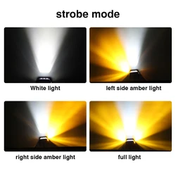 Factory Led Strobe Pod Yellow White Bule Red Led Driving Auxiliary Motorcycle Offroad Truck 3 inch Side Shooter Led Work Light