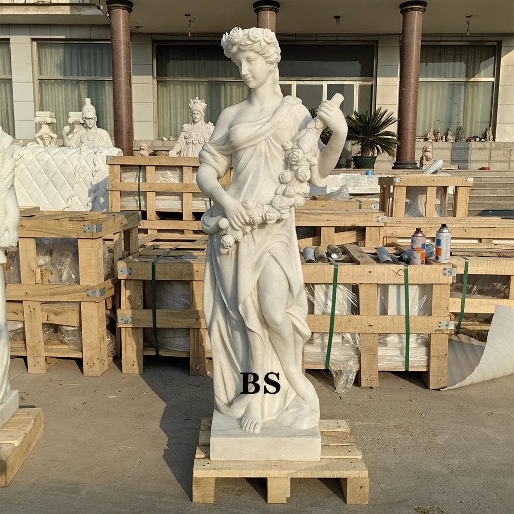Outdoor Garden Life Size Marble Greek Four Seasons Gods Statues for Sale