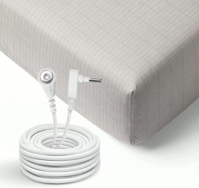 2 pcs Durability Grounding Earthing Pillow Case For Shortening Recovery Time From Injury Or Athletic Activity Head Massager