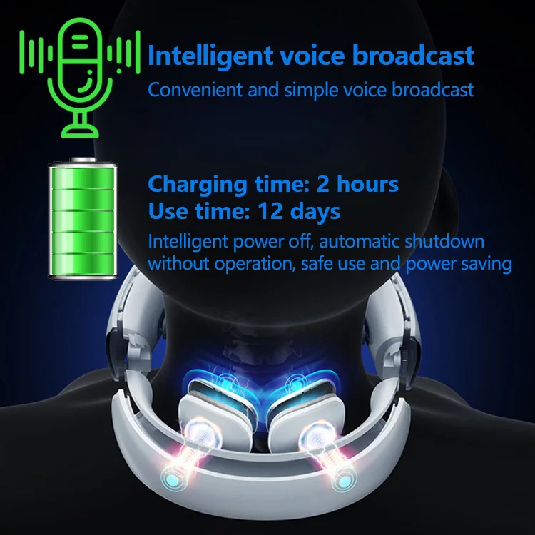 Прямая поставка, электрический нагревательный импульсный портативный массажер для шеи и плеч