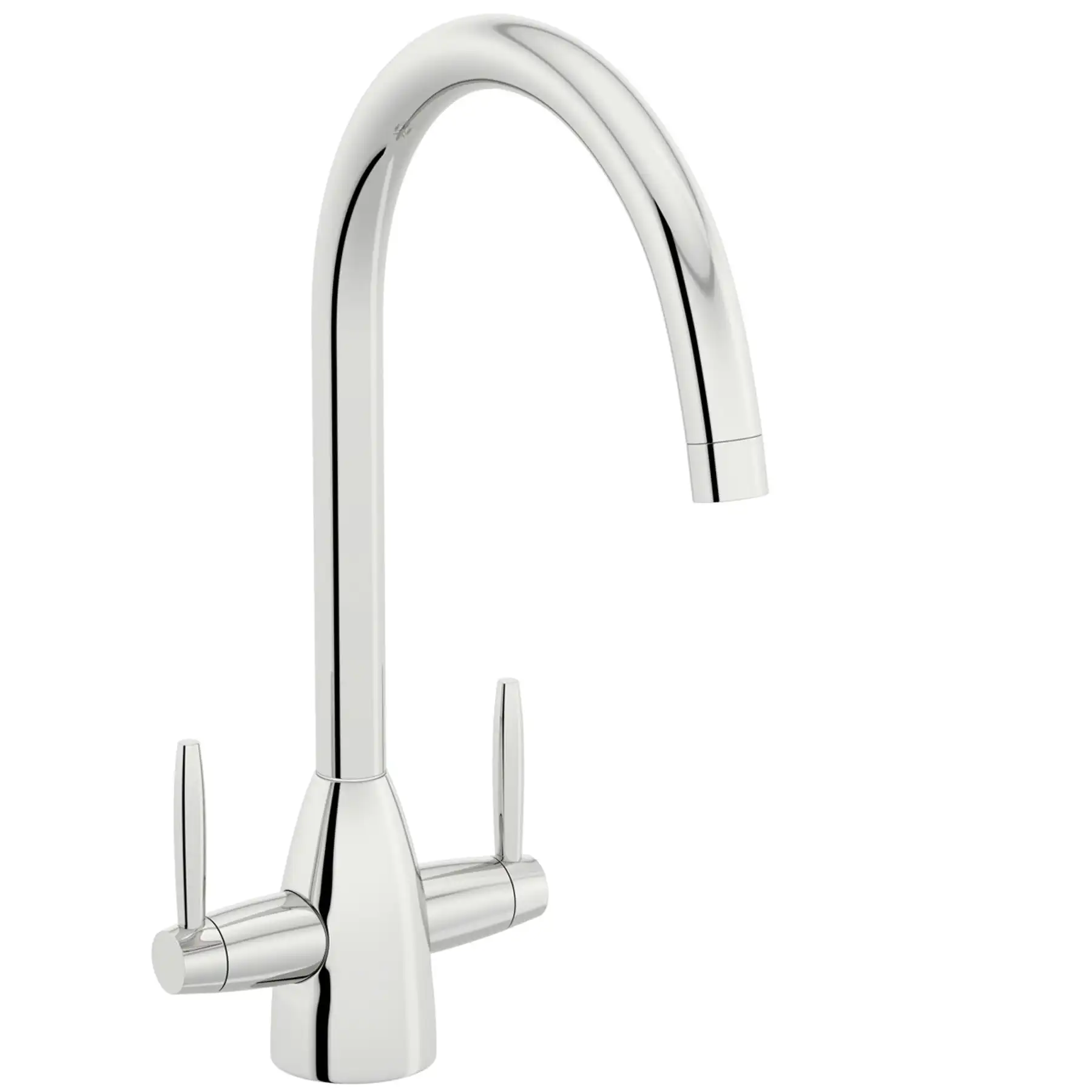 No.KT003 Dual Lever Kitchen Sink Mixer Contemporary Kitchen Faucet Twin Handles Swivel Spout Tap