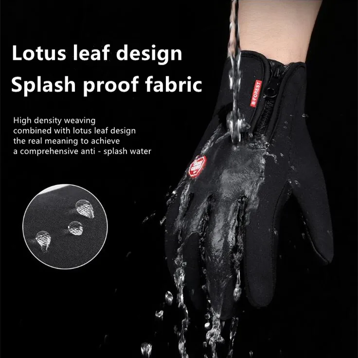 Best Quality outdoor waterproof touch screen gloves silicone anti skid sports gloves for cycling