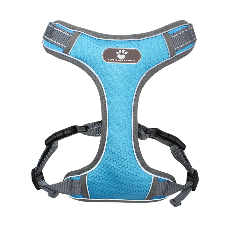Customized logo Pet accessories breathable mesh pet harness oxford dog cooling harness for dog with service dog vest