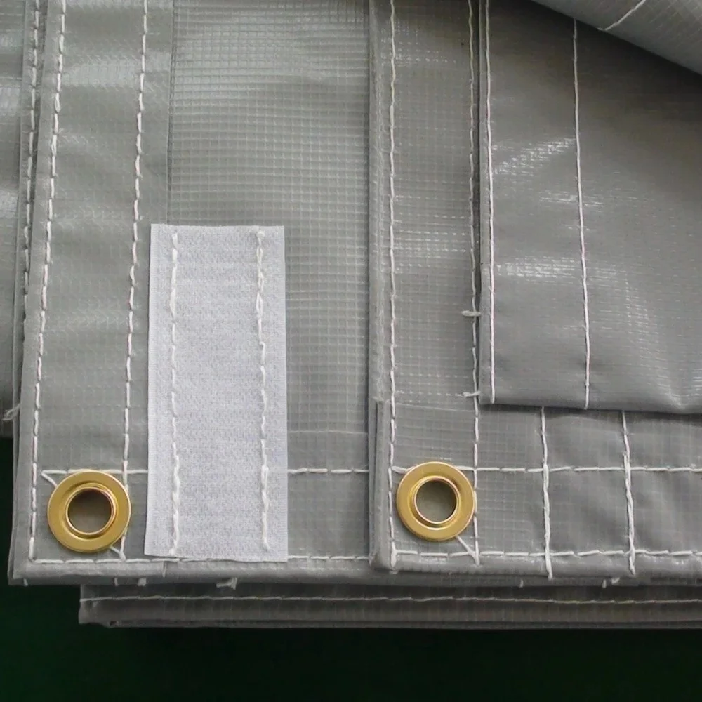 Grey Color 1200gsm 1.8m*3.4m/pc PVC Soundproof Tarpaulin PVC Sound Barrier Sheet