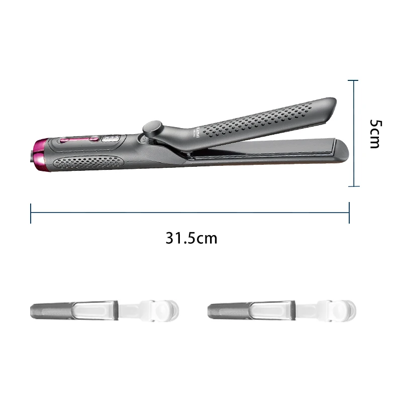 KEMEI km-2843 Negative Ion Flat Iron Infrared Hair Straightener 2 In 1 Curling Iron And Straightener For Hair Styler