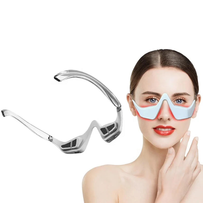 Portable Eye Care Machine Anti-aging Dark Circles Remover Instrumental Red Light therapi Microcurrent EMS 3D Eye Beauty Device