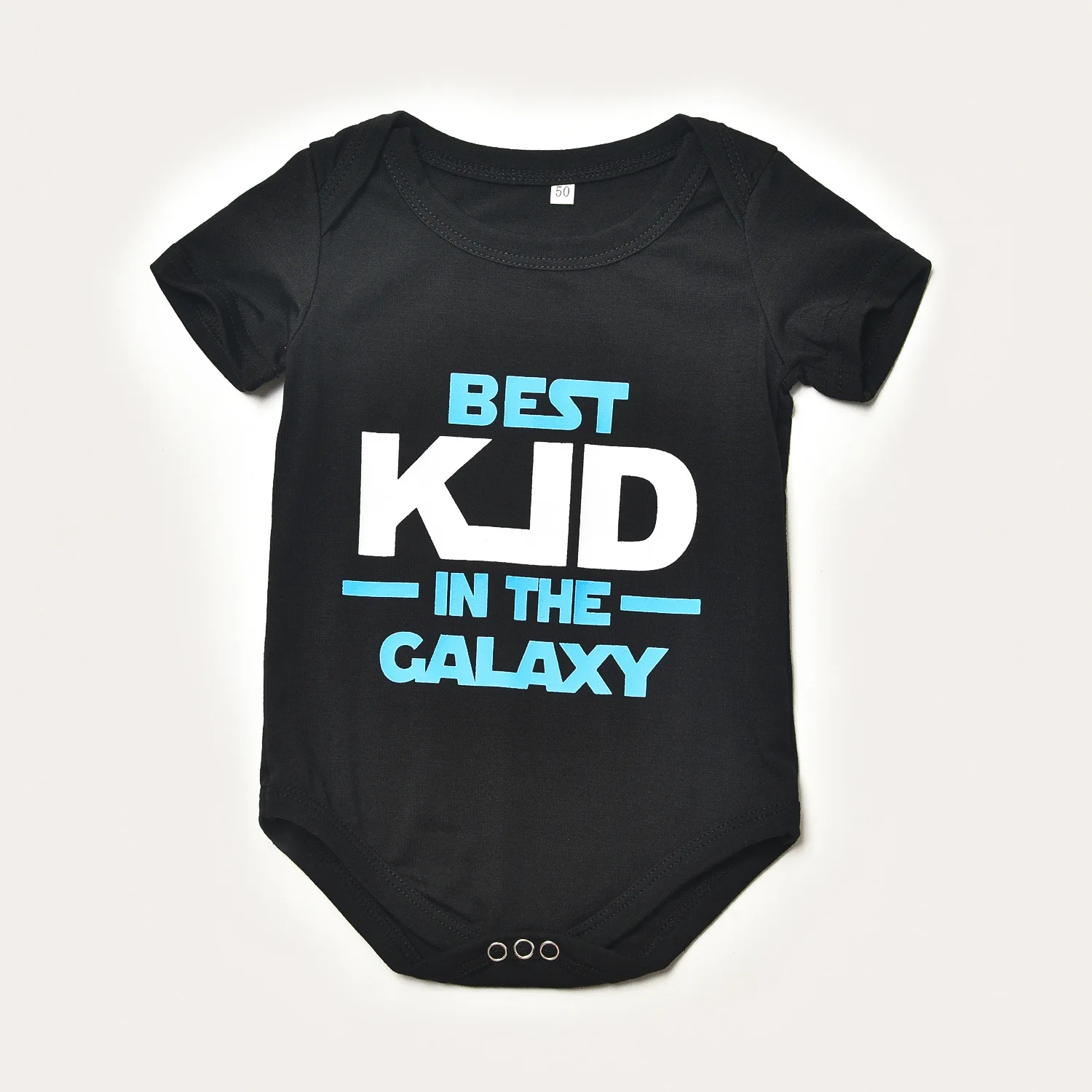 Whole Family Set Clothes Black Color Short Sleeved Letter Printed T-Shirt Parent-Child Outfit Father And Son Matching Clothes